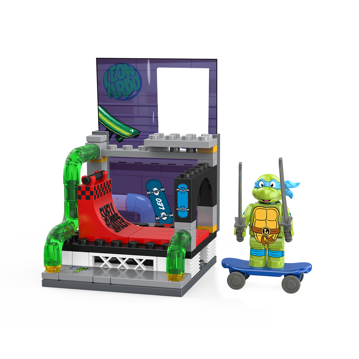 Teenage Mutant Ninja Turtles Leonardo's Halfpipe Snap & Switch Set Teenage Mutant Ninja Turtles Leonardo's Halfpipe Snap & Switch Set