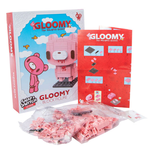 Gloomy The Naughty Grizzly Block Figure Snap & Switch Set