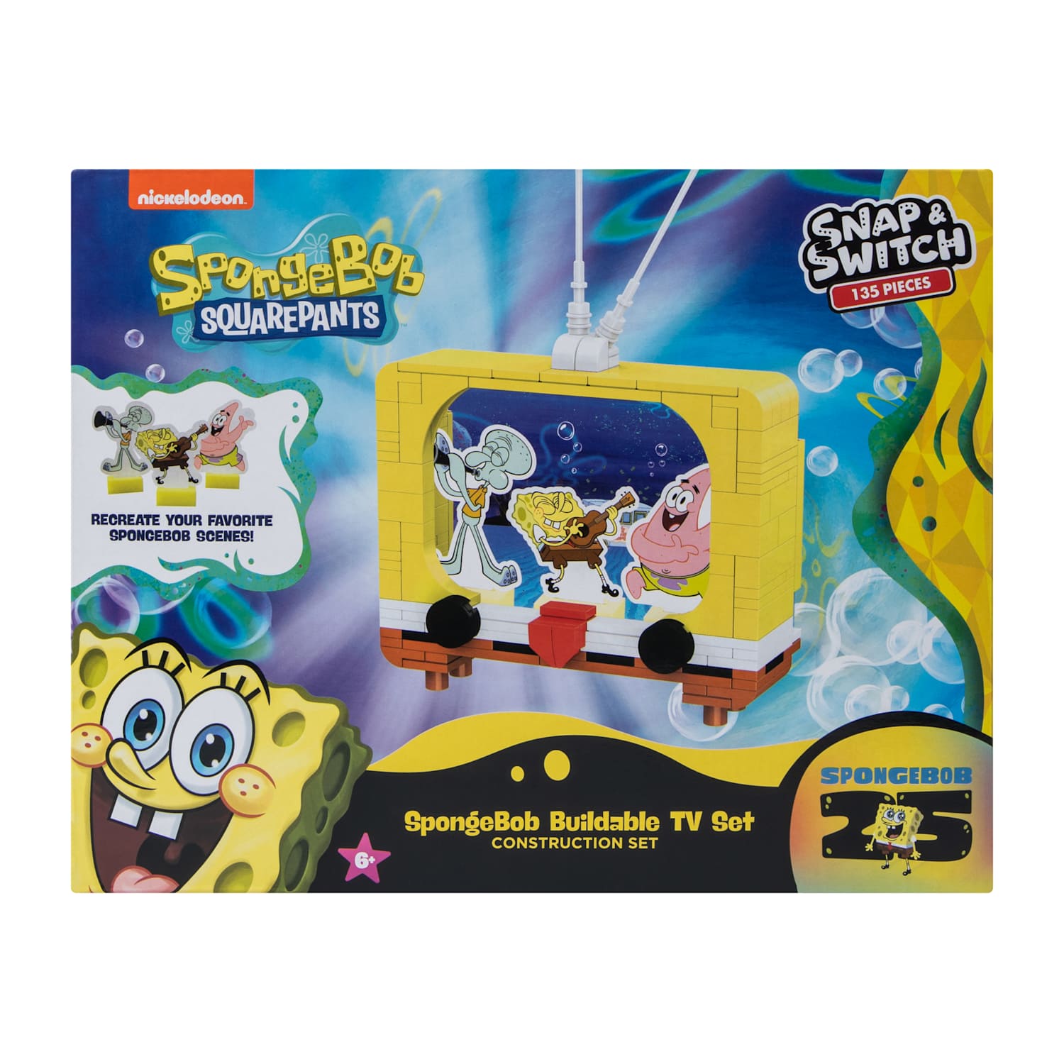 SpongeBob SquarePants Buildable TV Snap Switch Set – Well Played
