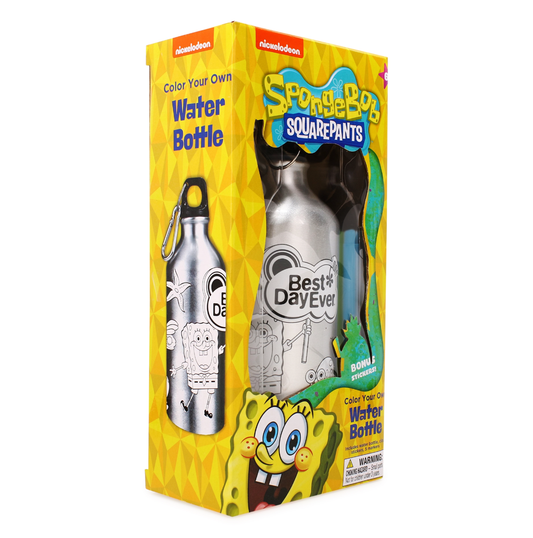 SpongeBob SquarePants Color Your Own Water Bottle